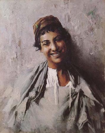 Georges Gaste Jeune fille souriant (mk32) China oil painting art